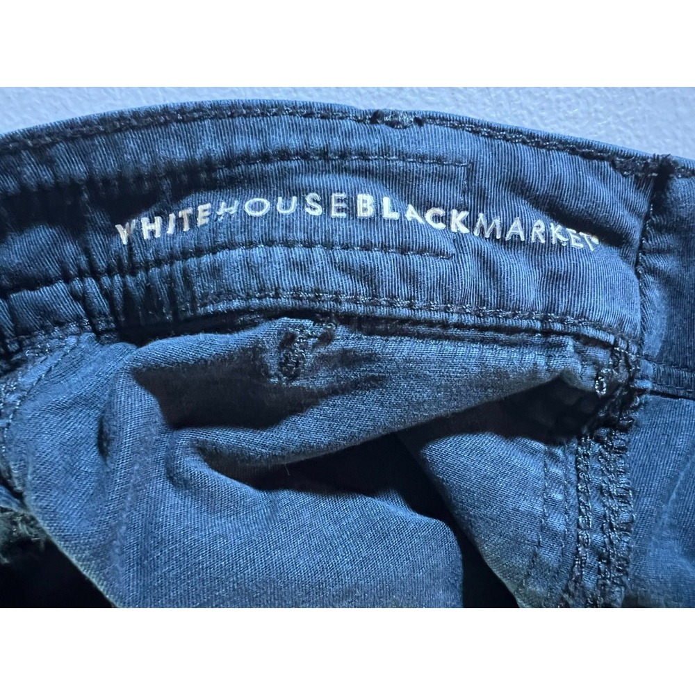 White House Black Market WHBM 32x27 Pret-A-Pedi Pant Women 10 Mid Rise Roll Tab - Picture 5 of 11